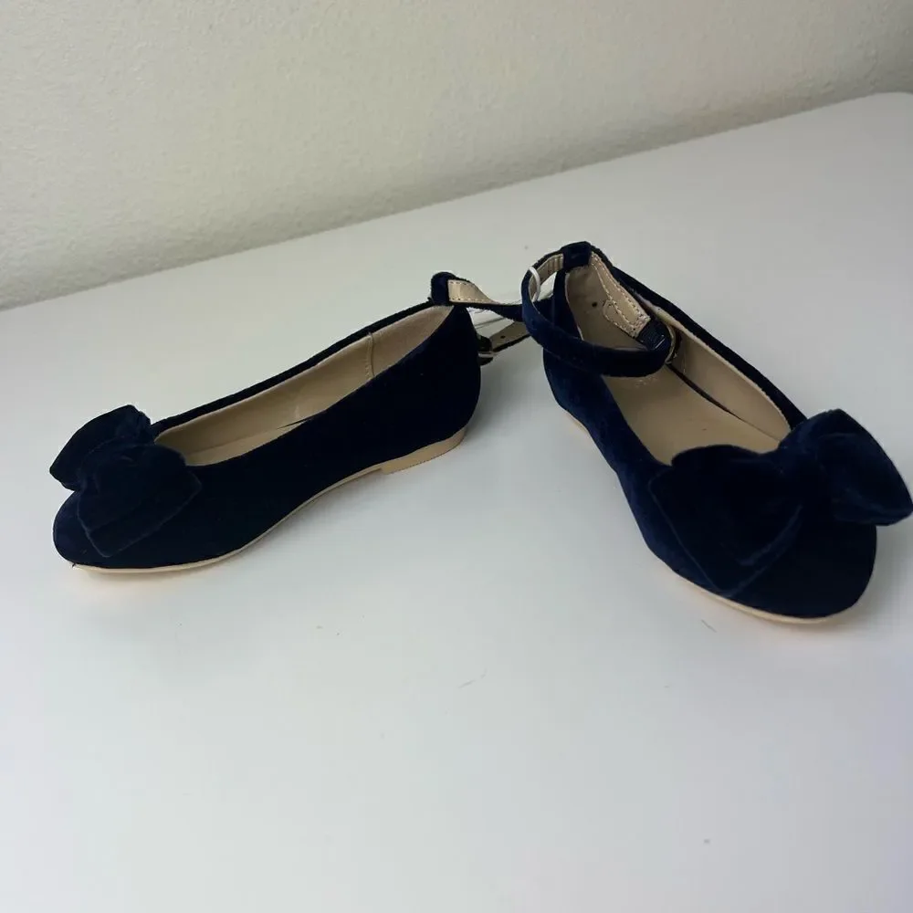 Janie and Jack VELVET BOW BALLET FLAT